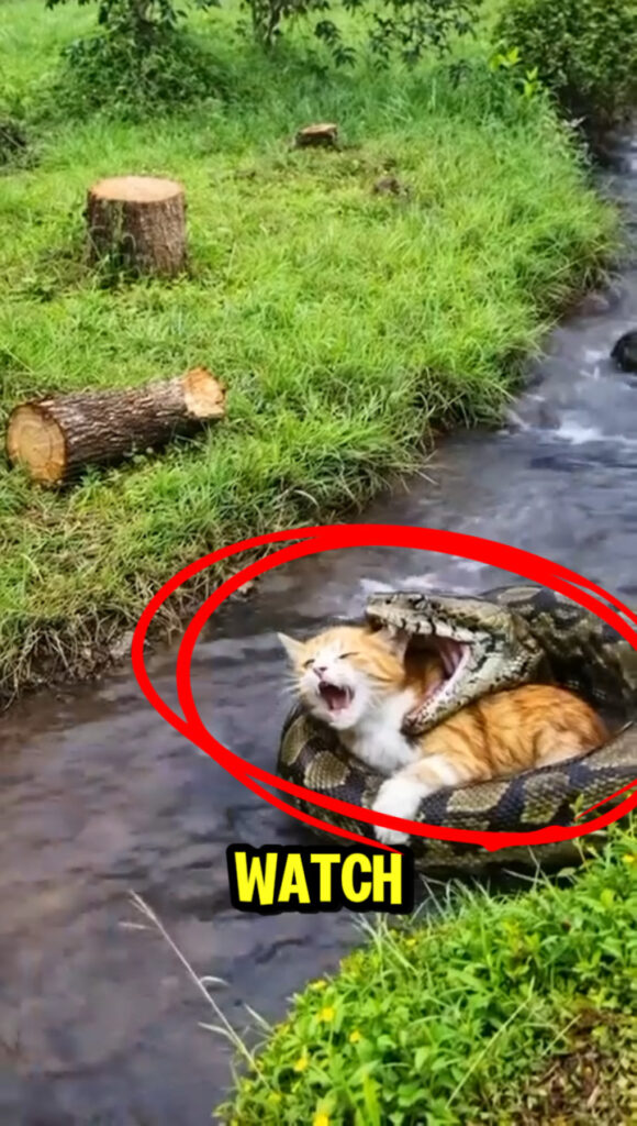 Kitty Riding Snake A Giant Snake Wrapped Around a Kitten—But What Happened Next Shocked ...