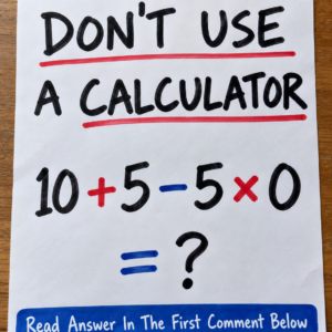 10 plus 5 minus 5 times 0 math puzzle