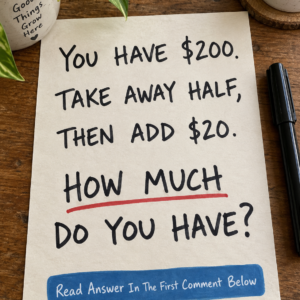 $200 take away half then add $20 puzzle