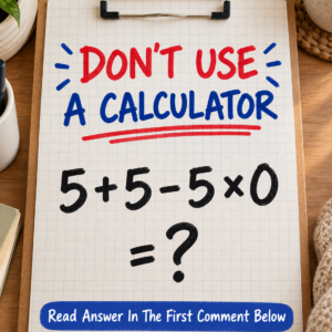 5 + 5 - 5 × 0 math puzzle