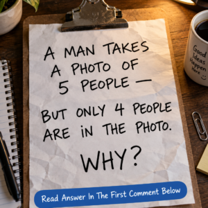 A Man Takes a Photo of 5 People but Only 4 Are in It — Why?