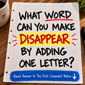 What word can you make disappear by adding one letter riddle
