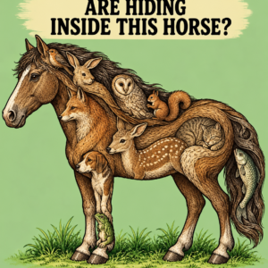How Many Animals Are Hiding Inside This Horse Puzzle