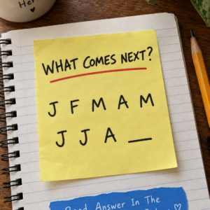 J F M A M J J A what comes next sequence puzzle