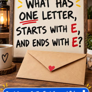 What has one letter starts with E and ends with E riddle