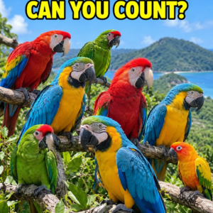 Colorful parrots counting puzzle