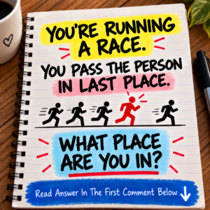 You pass the person in last place what place are you in riddle