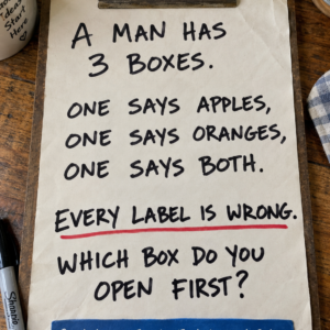 Apples oranges both every label wrong logic puzzle