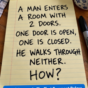 Two Doors Walk Through Neither Riddle