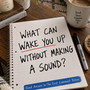 What can wake you up without making a sound riddle