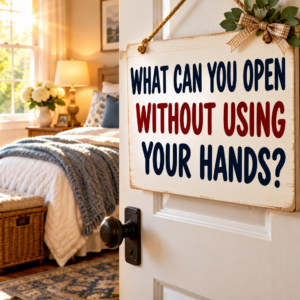 What Can You Open Without Using Your Hands?