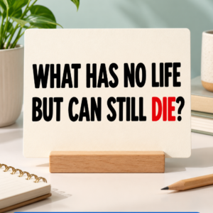 What Has No Life but Can Still Die?