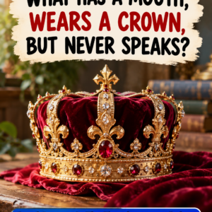 What Has a Mouth, Wears a Crown, but Never Speaks?