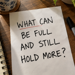 What can be full and still hold more riddle