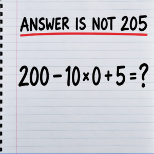 200 Minus 10 Times Zero Math Puzzle