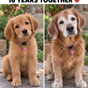 Golden retriever 16 years together story