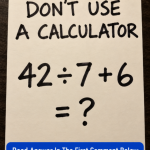 42 Divided by 7 Plus 6 Math Puzzle