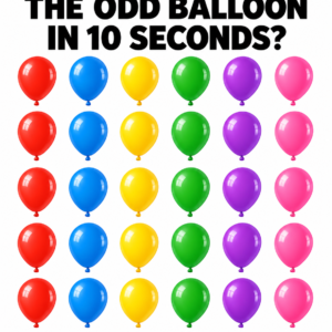 Odd balloon visual puzzle