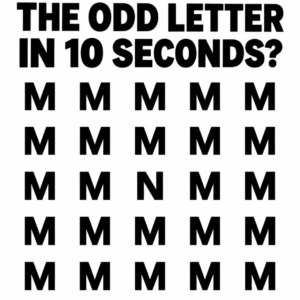Can You Find the Odd Letter?