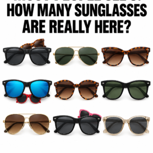 Counting hidden sunglasses picture puzzle