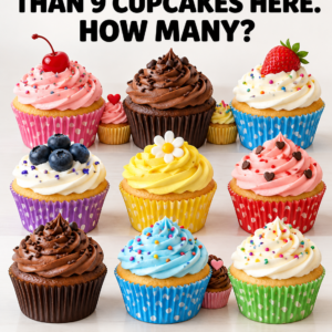 Cupcake counting hidden cupcakes visual puzzle