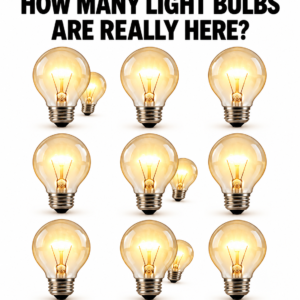 Nine prominent light bulbs with three smaller hidden bulbs