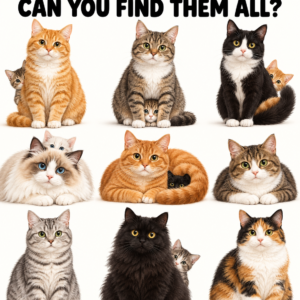 Find All 13 Cats Hidden Cat Counting Puzzle
