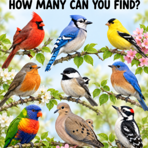 Find the 12 Birds Counting Puzzle