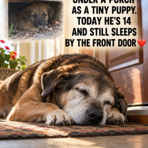 Found Under a Porch as a Tiny Puppy — Now 14