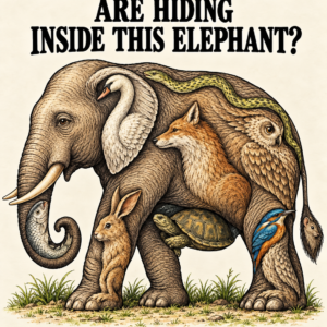 How Many Animals Are Hiding Inside This Elephant Puzzle