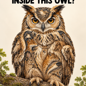 How Many Animals Are Hiding Inside This Owl Puzzle