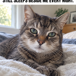 Leo the Cat Turns 18 and Still Sleeps Beside His Owner