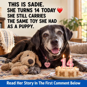 Sadie senior dog birthday story