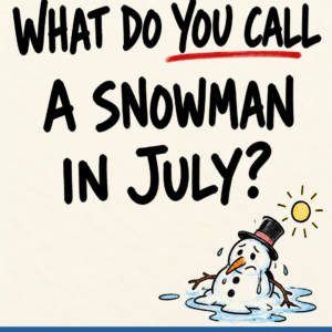 Snowman in July riddle