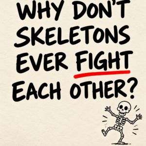 Why skeletons don't fight riddle